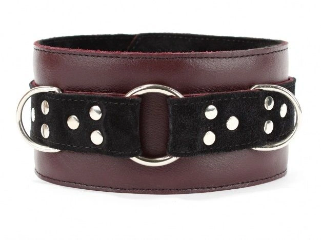 Бордовый ошейник Maroon Collar On The Strap - изображение товара