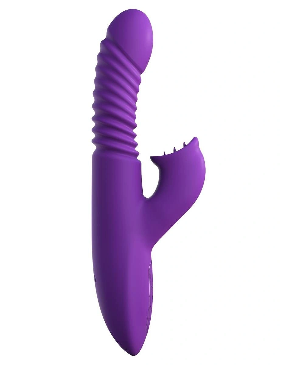 Vibrating rabbit стимулятор Ultimate Thrusting Clit от Pipedream, 23,5 см, с вращением, нагревом и поступательными движениями. - изображение товара