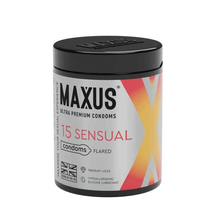 Презервативы Maxus Sensual, анатомические, 15 шт. в упаковке - изображение товара