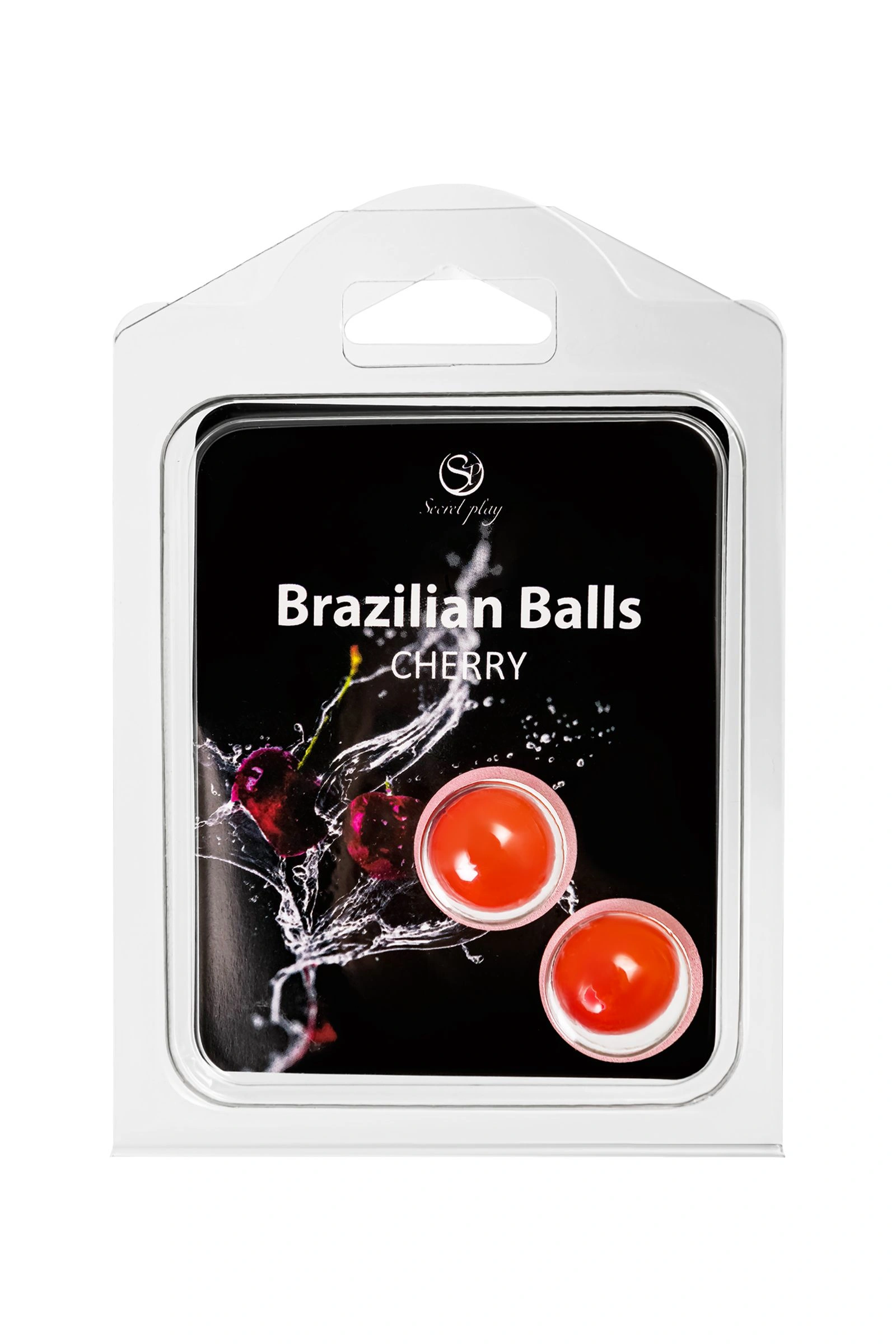 Вишневые массажные шарики Brazilian Balls от Secret Play, 2 шт. - изображение товара