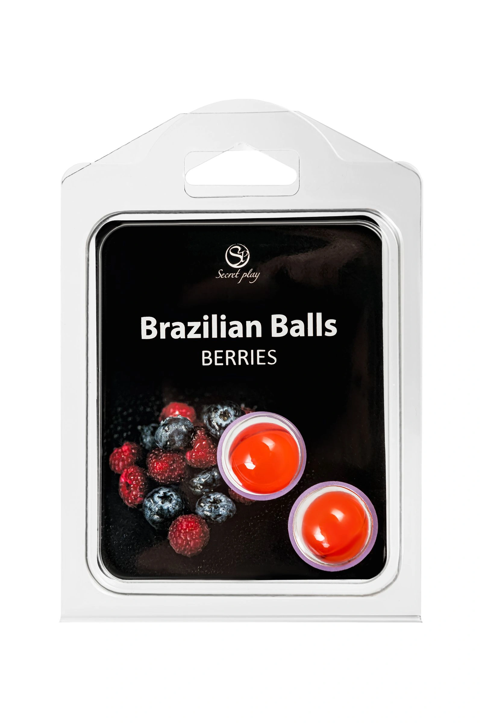 Массажные шарики Secret Play, ягодный букет с ароматом масла, 2 шт – Brazilian Balls. - изображение товара