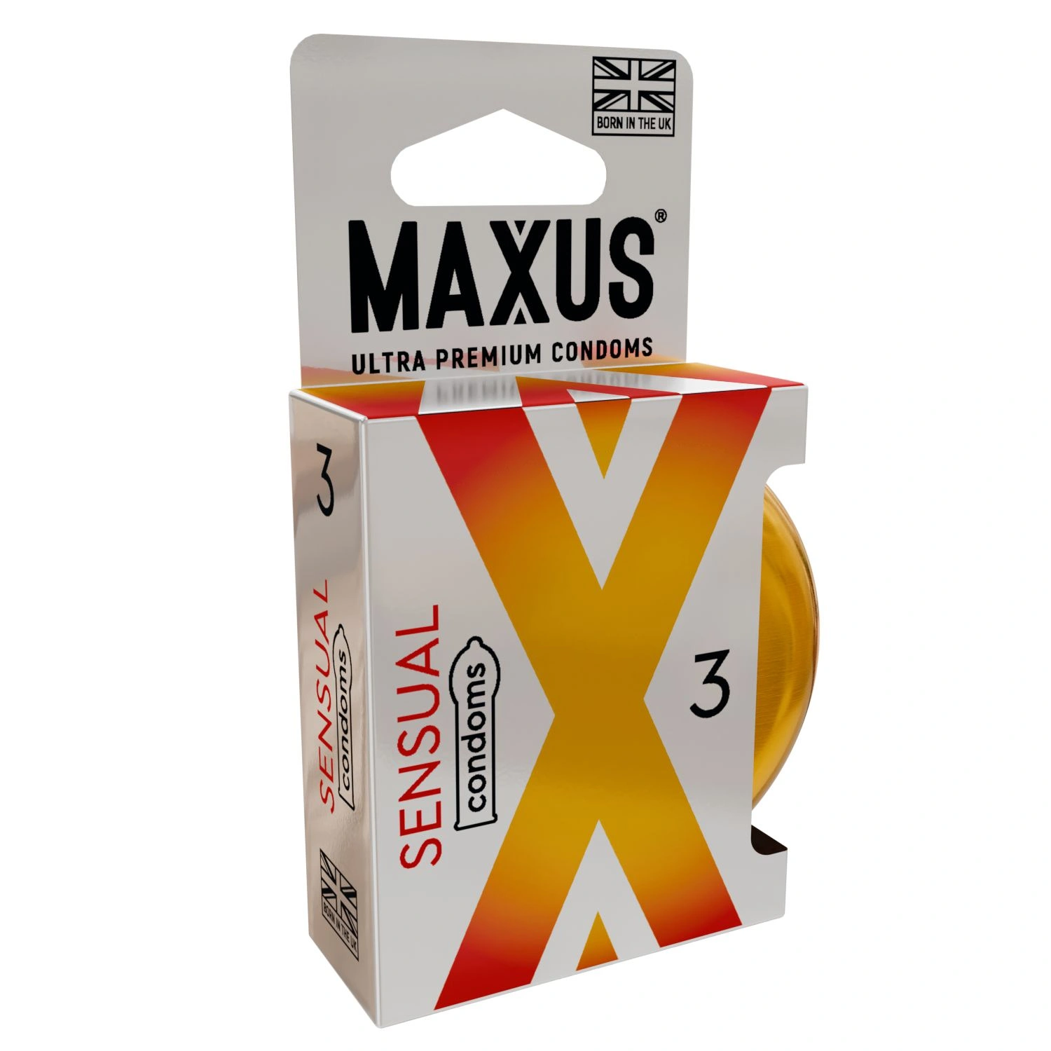 Презервативы Maxus Sensual, анатомические, упаковка из 3 штук - изображение товара