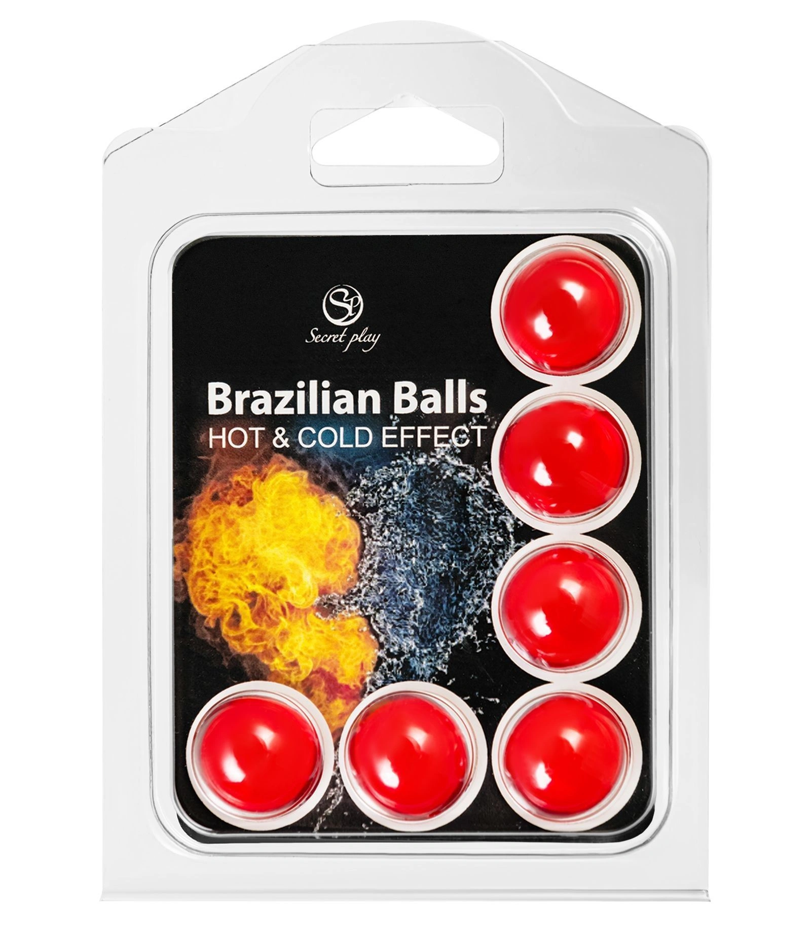 Brazilian Balls набор массажных шариков, 6 штук с эффектом разогрева и охлаждения, с массажным маслом в комплекте - изображение товара