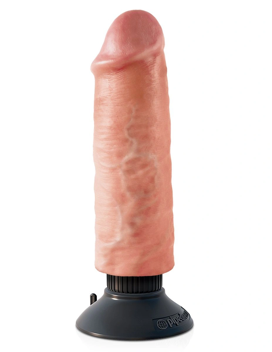 Телесный вибромассажер-реалистик Vibrating Cock от Pipedream, 17,8 см. - изображение товара