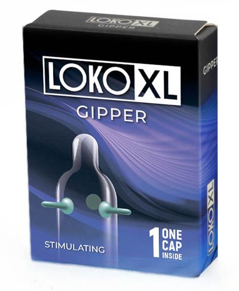 Стимулирующая насадка на пенис LOKO XL GIPPER - изображение товара