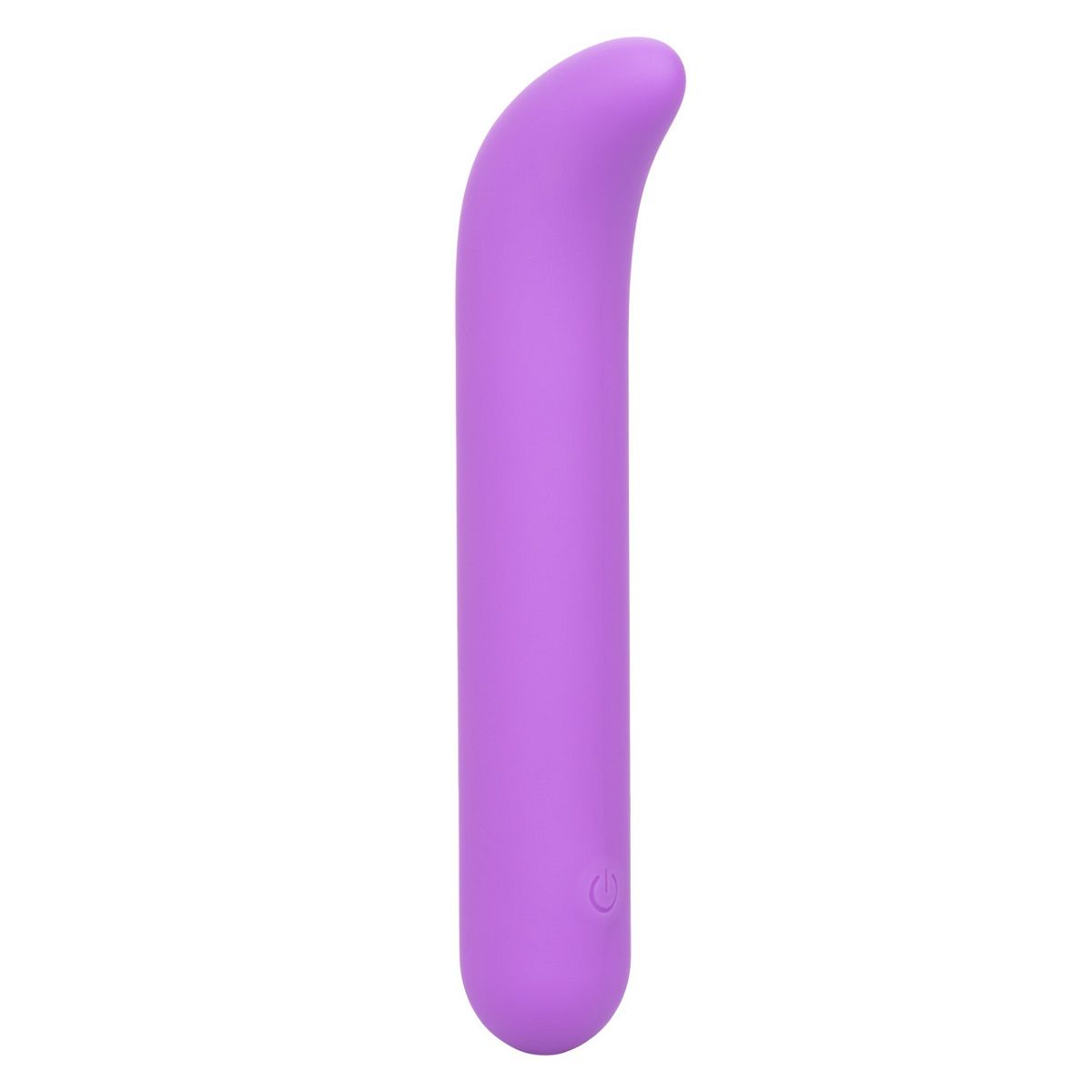 Фиолетовый мини-вибромассажер Liquid Silicone Mini G Vibe для стимуляции зоны G - 10,75 см. - изображение товара