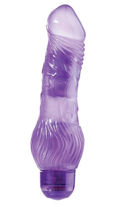 Вибратор Dream Toys JELLY JOY, 17,5 см, фиолетовый с 10 режимами ритма - изображение товара