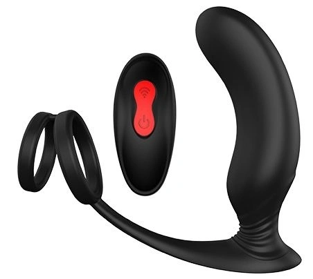 Массажер простаты REMOTE P-PLEASER от Dream Toys, черный силиконовый. - изображение товара