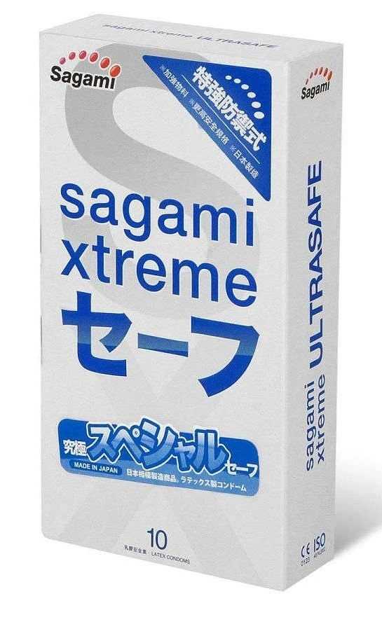 Презервативы Sagami Ultrasafe Xtreme с усиленной смазкой, 10 шт. - изображение товара